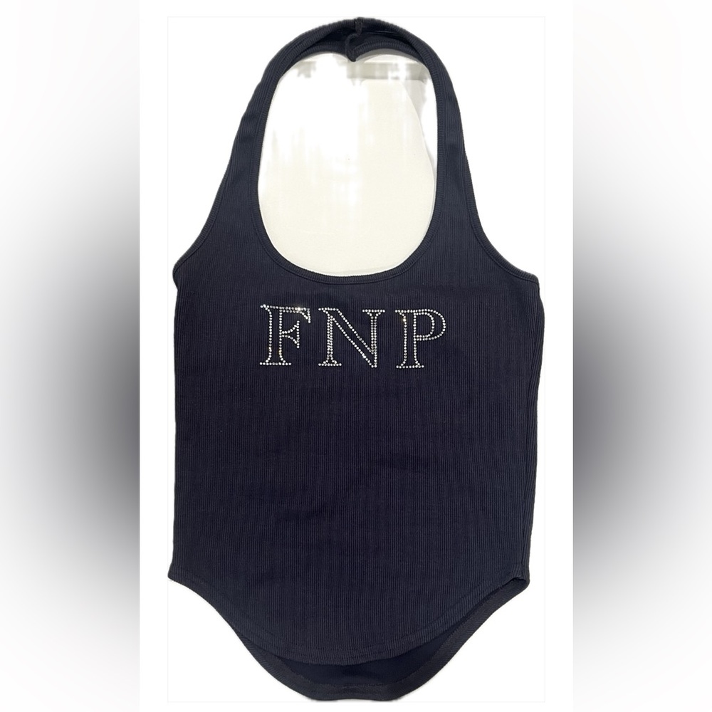 Please No Follow women’s navy halter top size S